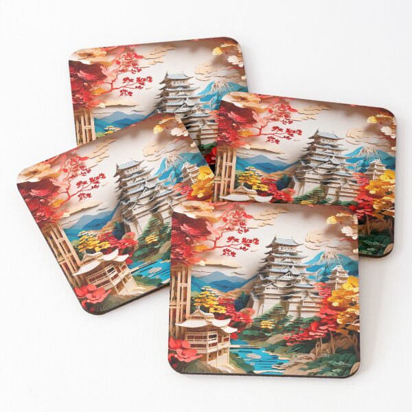 Item preview, oriental landscape made of paper, ideal for a gift designed and sold by ELFofDREAMS.
