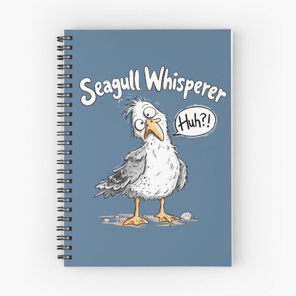 Item preview, Seagull Whisperer – Goofy Seabird Cartoon designed and sold by modartis.