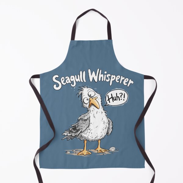 Item preview, Seagull Whisperer – Goofy Seabird Cartoon designed and sold by modartis.