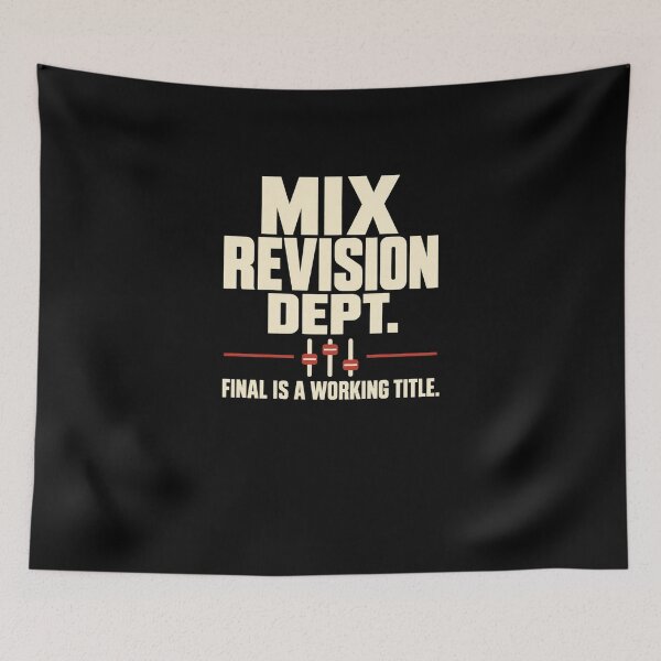 Item preview, Mix Revision Dept Audio Engineer Studio Producer designed and sold by SuperFreshArt.