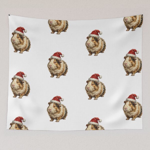 Item preview, Cute Guinea Pig Wearing Santa Hat Christmas Holiday Animal  designed and sold by SOUFIANE1991.