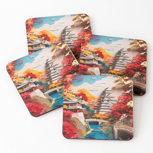 Item preview, Oriental landscape made of paper, ideal for a gift #2. designed and sold by ELFofDREAMS.