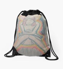 Consumed by Insecure Thoughts Drawstring Bag