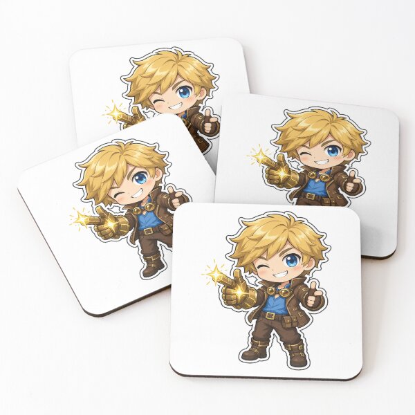 Item preview, Ezreal Chibi Wild Rift Fan Art designed and sold by Moonlit Tower Art.