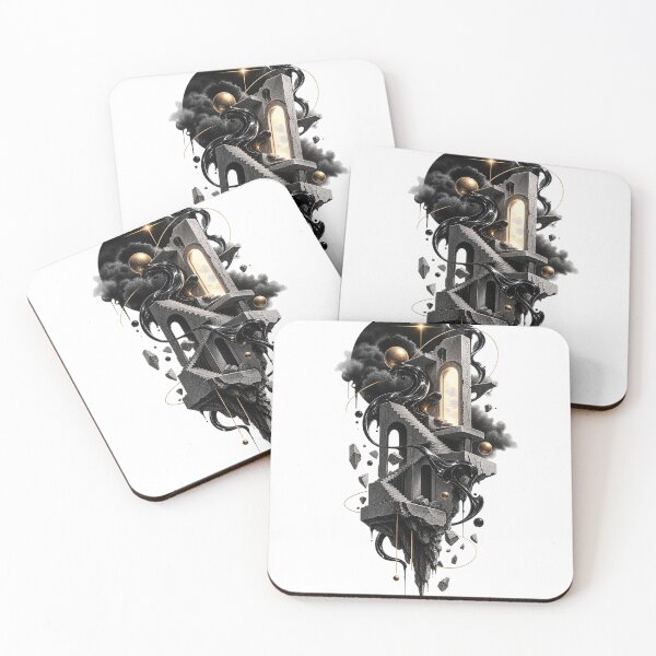 Item preview, Surreal Celestial Staircase - Cyber Gothic Architecture Art designed and sold by ADASUPPLYCO.