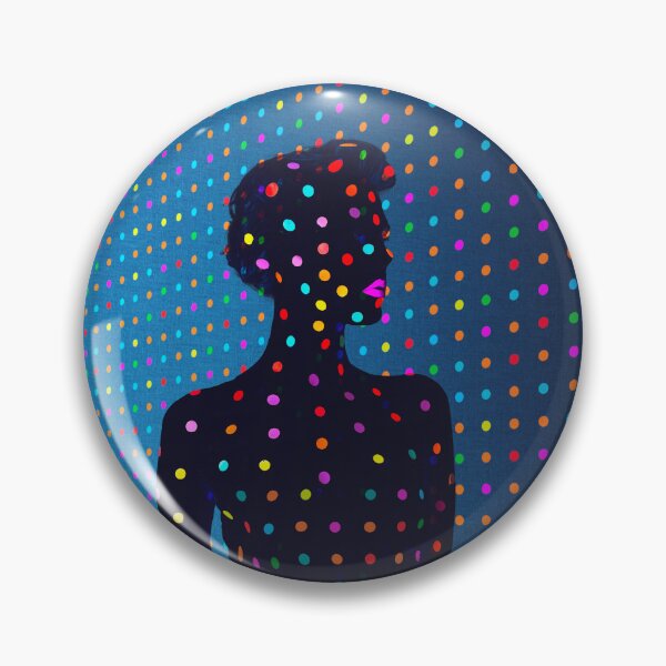 Item preview, Surreal Female Silhouette Projection in Blue Polka Dot Room designed and sold by Vizerskaya.