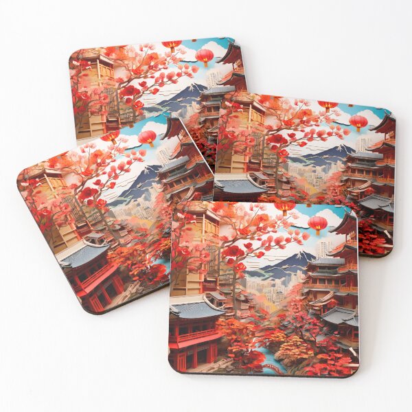 Item preview, Oriental landscape made of paper, ideal for a gift #7. designed and sold by ELFofDREAMS.