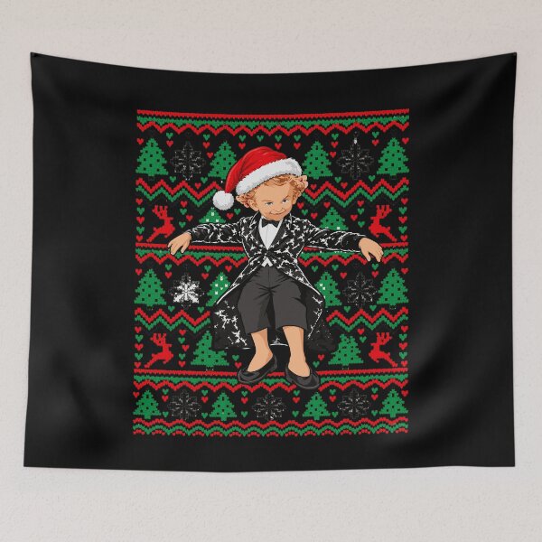 Item preview, Dancing Holiday Kid - Festive Christmas Sweater Pattern designed and sold by mareix.