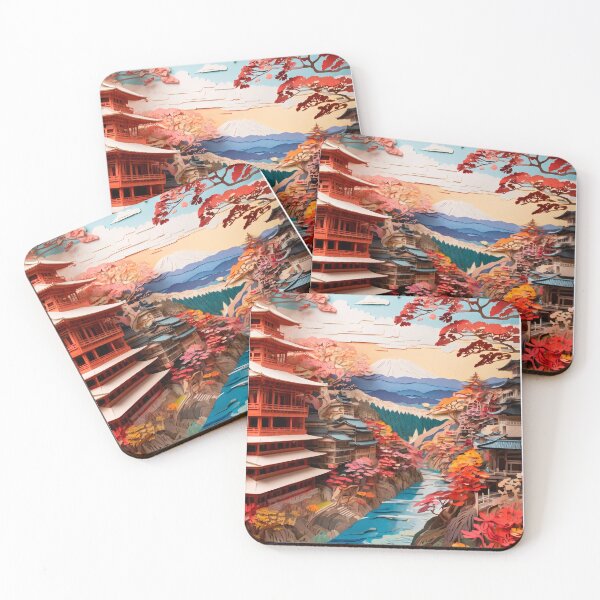 Item preview, Oriental landscape made of paper, ideal for a gift #8. designed and sold by ELFofDREAMS.