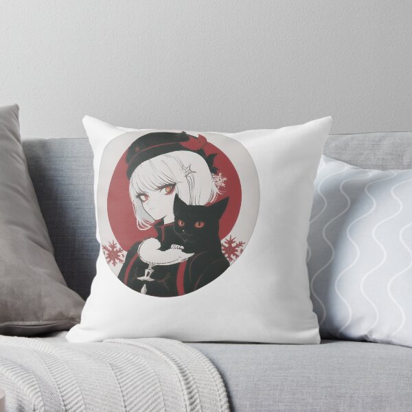 Item preview, Gothic Girl Holding Black Cat designed and sold by For-Cat Studio.