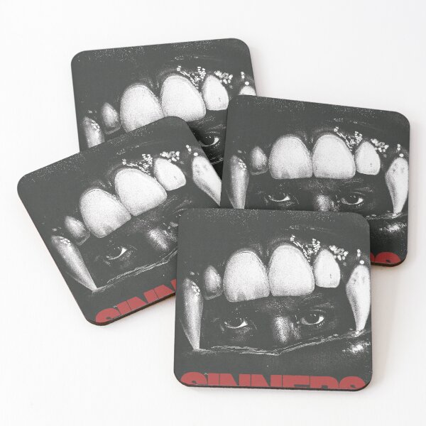 Item preview, Fanged Mouth Close Up in Grainy Noir designed and sold by InkLabStore.