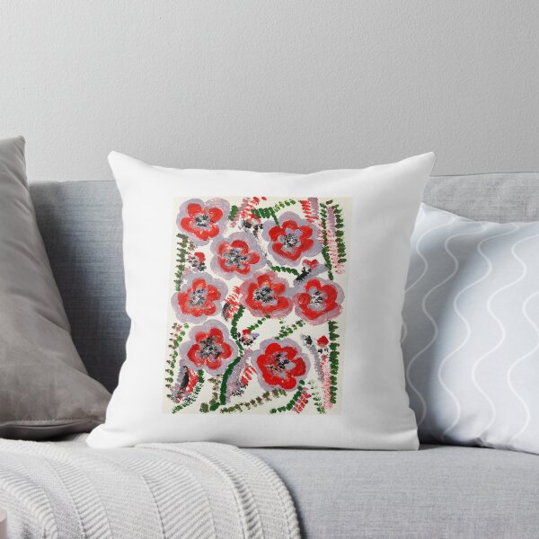 Item preview, Ukraine Red Poppies Acrylic Painting Abstract Floral Canvas designed and sold by Каленчук Арт.