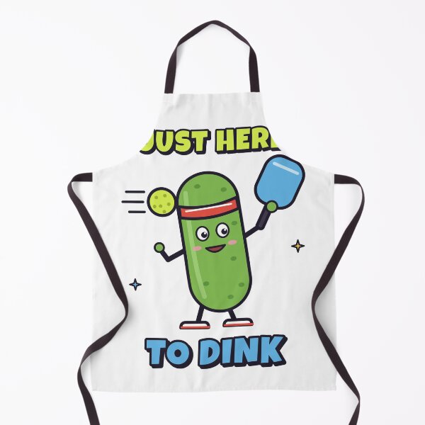 Item preview, Just Here To Dink Funny Pickleball Pickle designed and sold by Pixel Pantry.