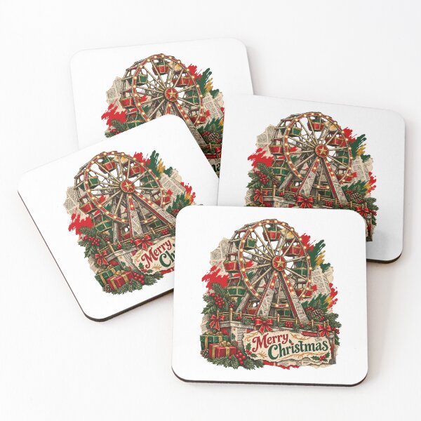 Item preview, Tiny Ferris wheel celebrating December with lights and cutouts designed and sold by TaruHonu.