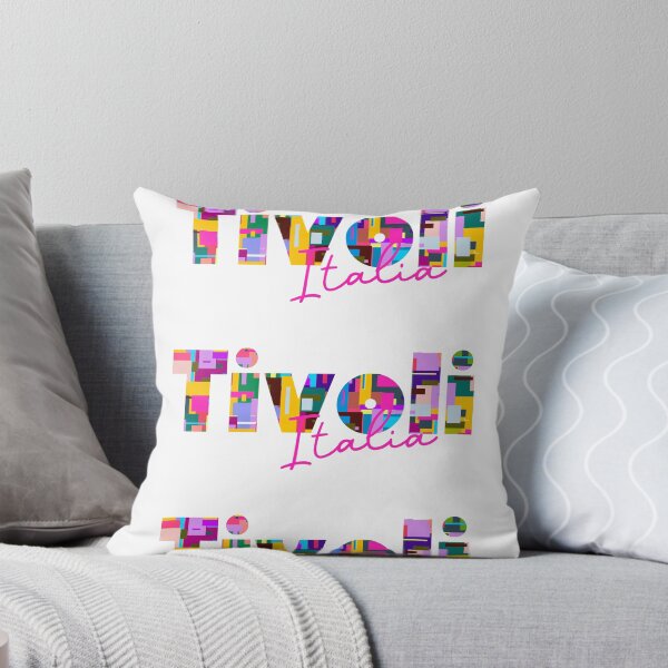 Item preview, Tivoli, Roma Capitale, Italy, Italia, colorful typography design for travellers designed and sold by Wanderful-roads.
