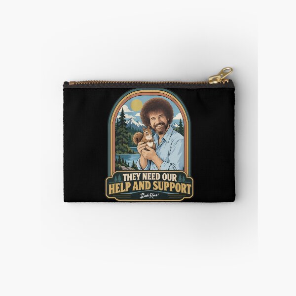Item preview, Bob Ross Squirrel Quote Wildlife Nature Vintage Badge designed and sold by karamram.