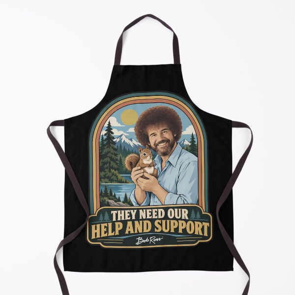 Item preview, Insignia vintage con cita de Bob Ross sobre la ardilla, la vida silvestre y la naturaleza. designed and sold by karamram.