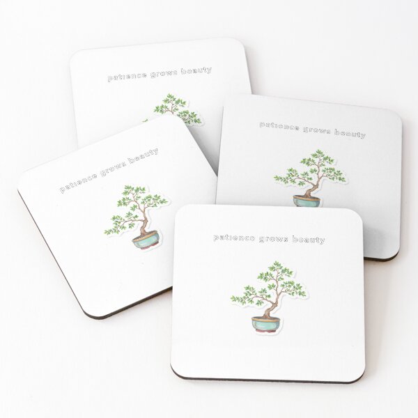 Item preview, Minimalist Bonsai with Patience Grows Beauty designed and sold by NiftyWrx.