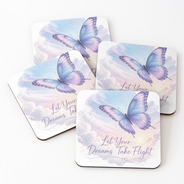 Item preview, Let Your Dreams Take Flight – Pastel Butterfly Inspirational Art   designed and sold by Zsgallery27.