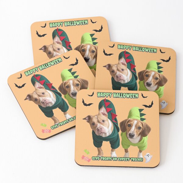 Item preview, Dino Dog Duo, Happy Halloween Give Treats or Expect Tricks! designed and sold by MMajirsky1.