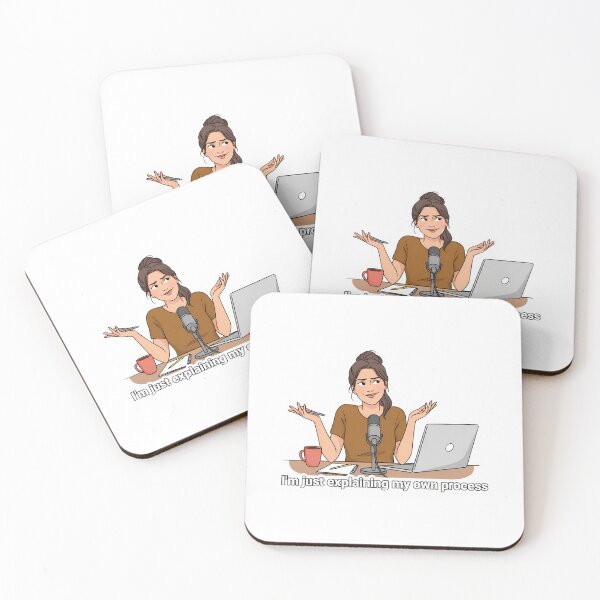 Item preview, Sassy Podcast Host with Coffee and Notepad designed and sold by NiftyWrx.