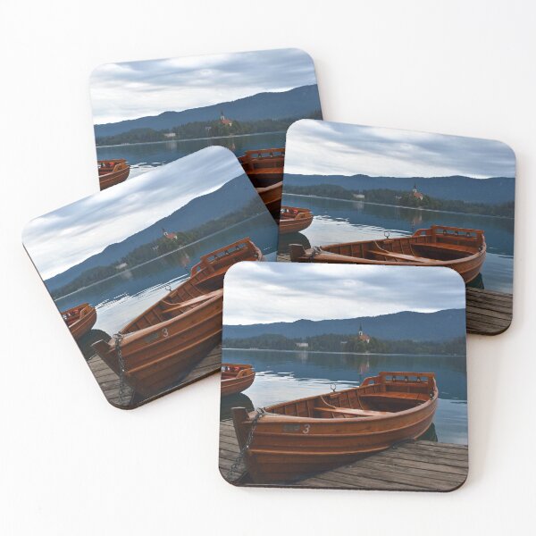 Item preview, Boat on Lake Bled | Travel photography Slovenia designed and sold by Mii-pics.