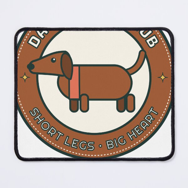 Item preview, Dachshund Club Short Legs Big Heart Badge designed and sold by Saqui901.