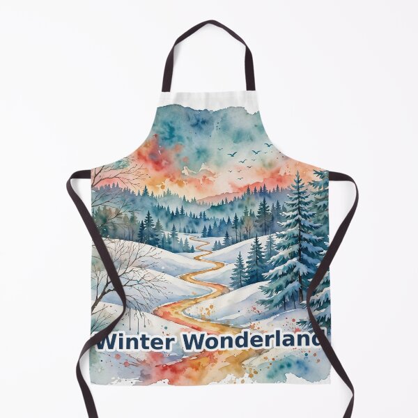 Item preview, Winter Wonderland Watercolor Forest. designed and sold by Deepsleepstudio.
