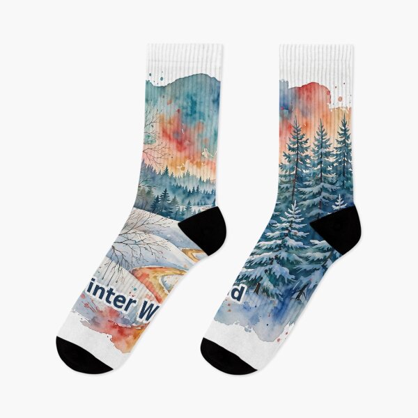 Item preview, Winter Wonderland Watercolor Forest. designed and sold by Deepsleepstudio.