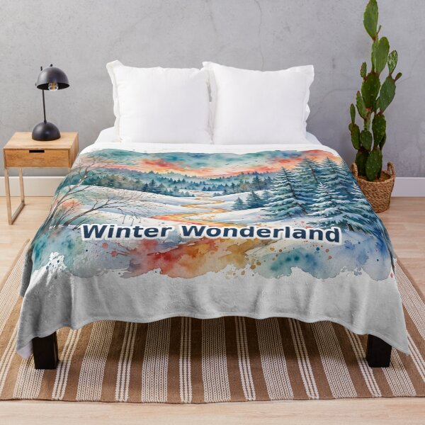Item preview, Winter Wonderland Watercolor Forest. designed and sold by Deepsleepstudio.