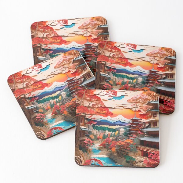 Item preview, Oriental landscape made of paper, ideal for a gift #9. designed and sold by ELFofDREAMS.