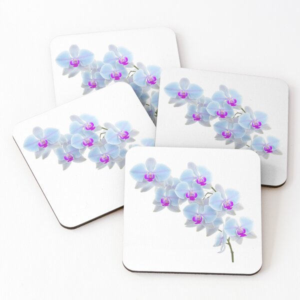 Item preview, Gorgeous Light Blue Phalaenopsis Orchid White Shapes Mania designed and sold by Shapes-Mania.