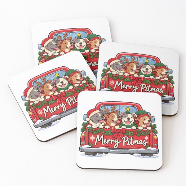 Item preview, Merry Pitmas Christmas Pit Bull Dog Lover Xmas designed and sold by ArtDesignTp.