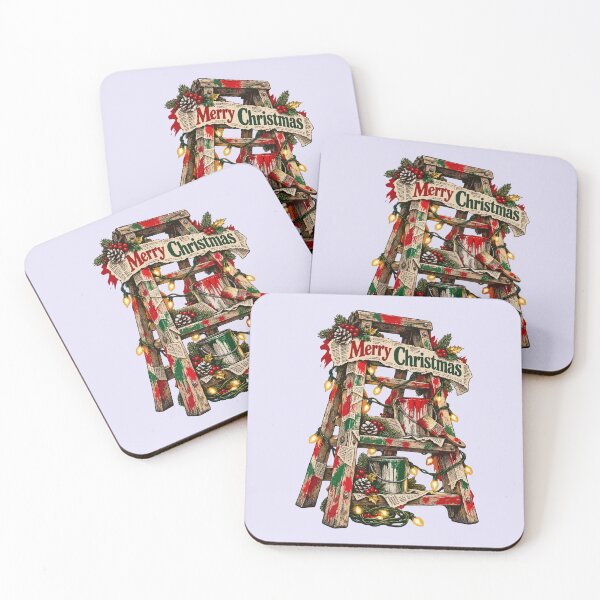 Item preview, Ladder extended holding fairy lights and torn paper designed and sold by TaruHonu.