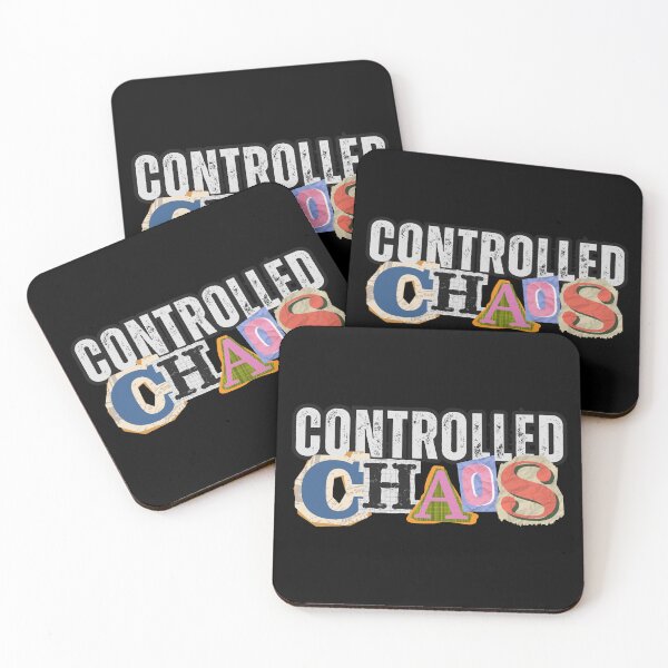 Item preview, Controlled Chaos – Funny Sarcastic Retro Typography Design for Everyday Life designed and sold by GFamilyC.
