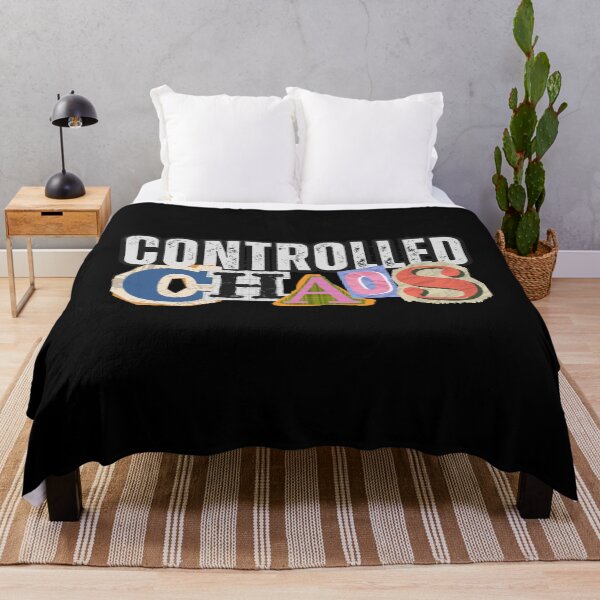 Item preview, Controlled Chaos – Funny Sarcastic Retro Typography Design for Everyday Life designed and sold by GFamilyC.
