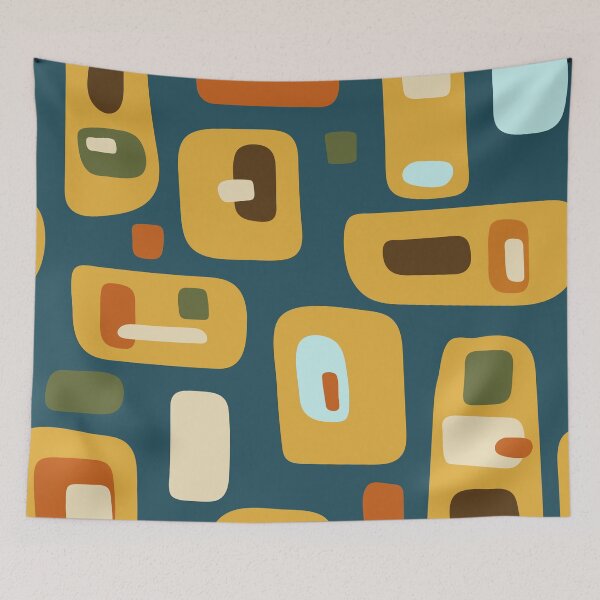 Item preview, Rando Squares - Dark Blue designed and sold by jehb.creative.