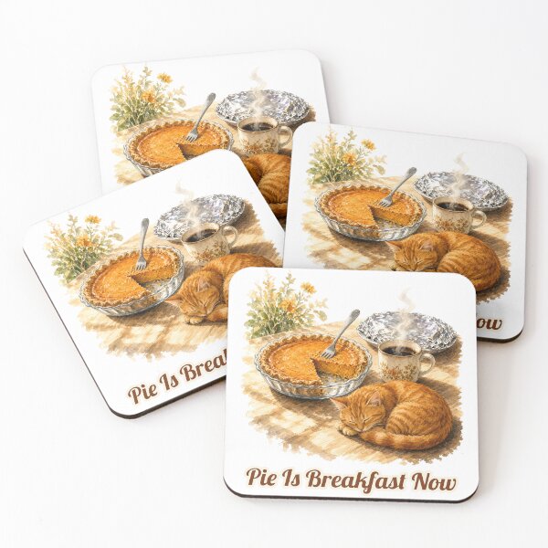 Item preview, Pie Is Breakfast Now Pumpkin Pie Cat designed and sold by Freckled-Monkey.