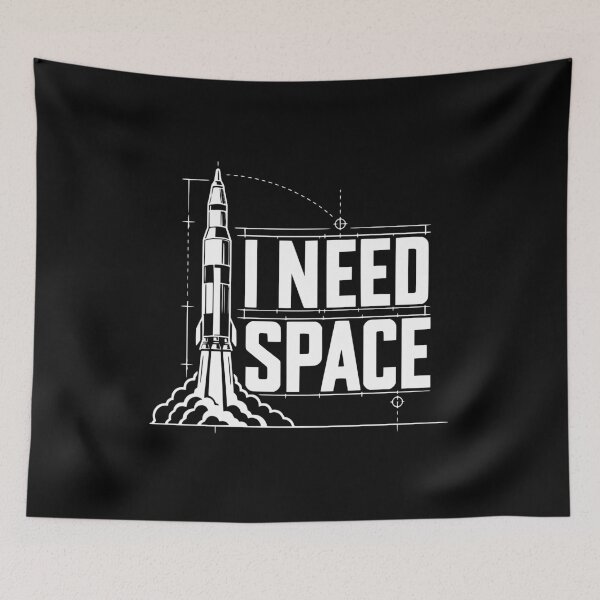 Item preview, I Need Space Rocket Technical Diagram designed and sold by 89BLACK.