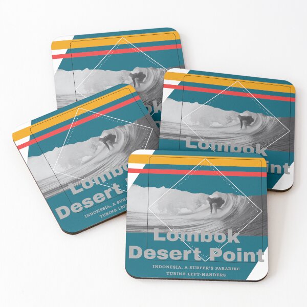 Item preview, Lombok Desert Point Indonesia Surf Poster designed and sold by OndaLiza.