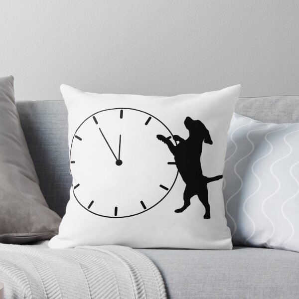 Item preview, Time for a Walk – Dog Lover Funny Black and White Design designed and sold by MagMade.