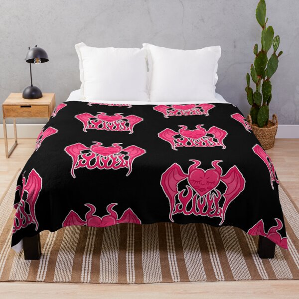 Item preview, Pink Devil Heart Creature (With A White Outline) designed and sold by CamilasPrints.
