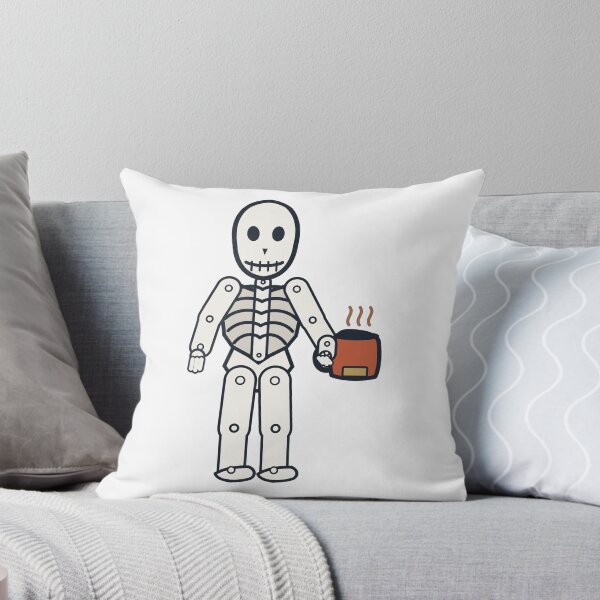 Item preview, Skeleton Drinking Coffee Late At Night designed and sold by okalharbi.