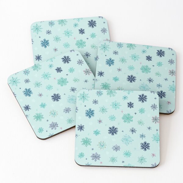 Item preview, Light Blue Snowflake Seamless Pattern Winter Christmas Design designed and sold by FuzionRaptor.