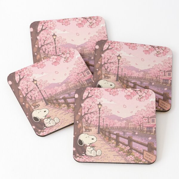 Item preview, Snoopy sitting under a sakura flower in Japan designed and sold by JarquinDD.