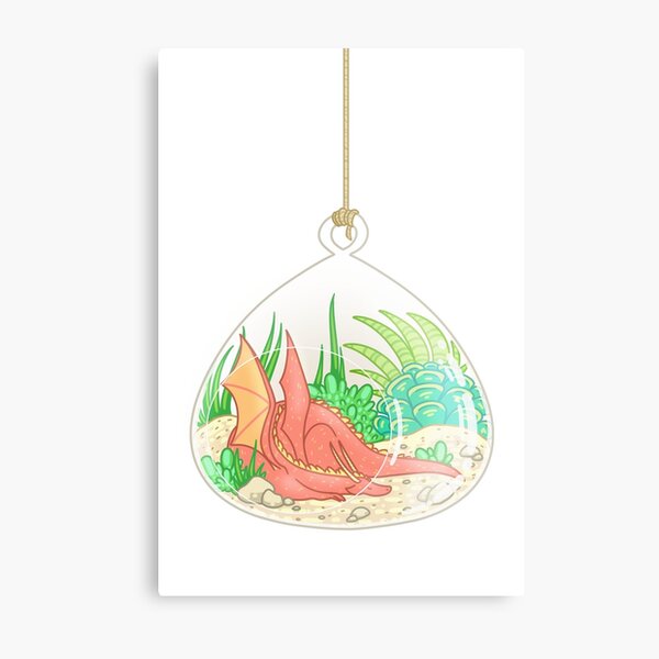 Dragon Terrarium Metal Print