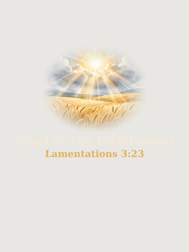 Thumbnail 6 von 6, Premium Oversized Pullover, Great Is Thy Faithfulness - Lamentations 3:23 designt und verkauft von DatguyDan.