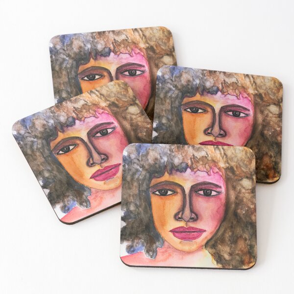 Item preview, curly girl portrait designed and sold by arbypoorab.