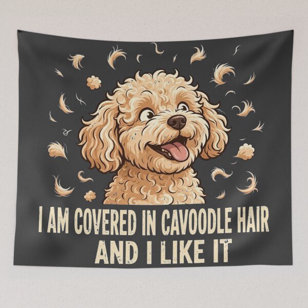 Item preview, Funny Cavoodle Covered Hair Proud Aussie Mum designed and sold by Yellowriversss.