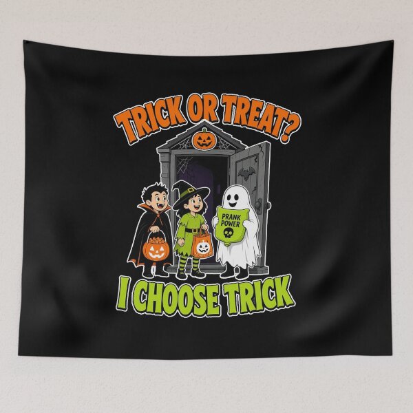 Item preview, Trick Or Treat I Choose Trick Funny Halloween Kids Prank Ghost designed and sold by MirengLab.